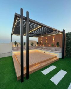 ركيب جلسات حدائق منزلية