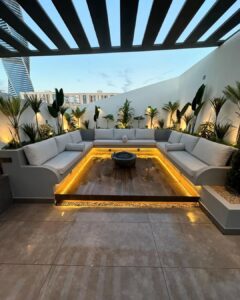 جلسات حدائق خارجية للفلل بجدة 